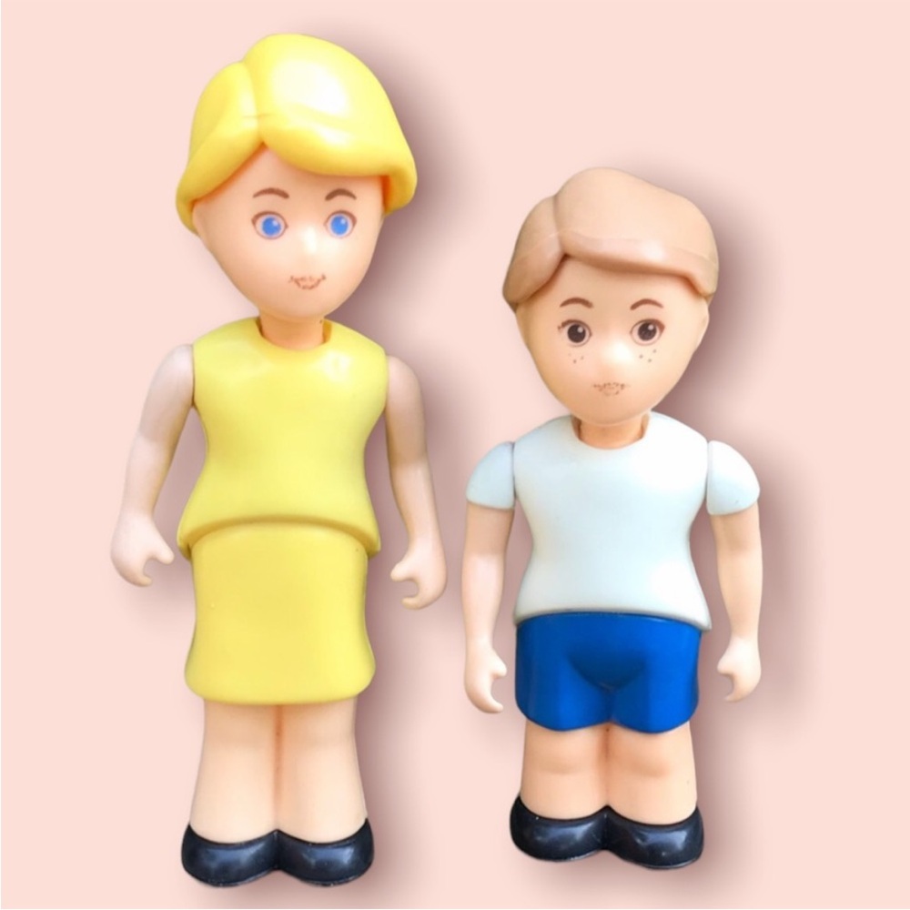 Vintage Little Tikes Mom & Son Dollhouse Figures